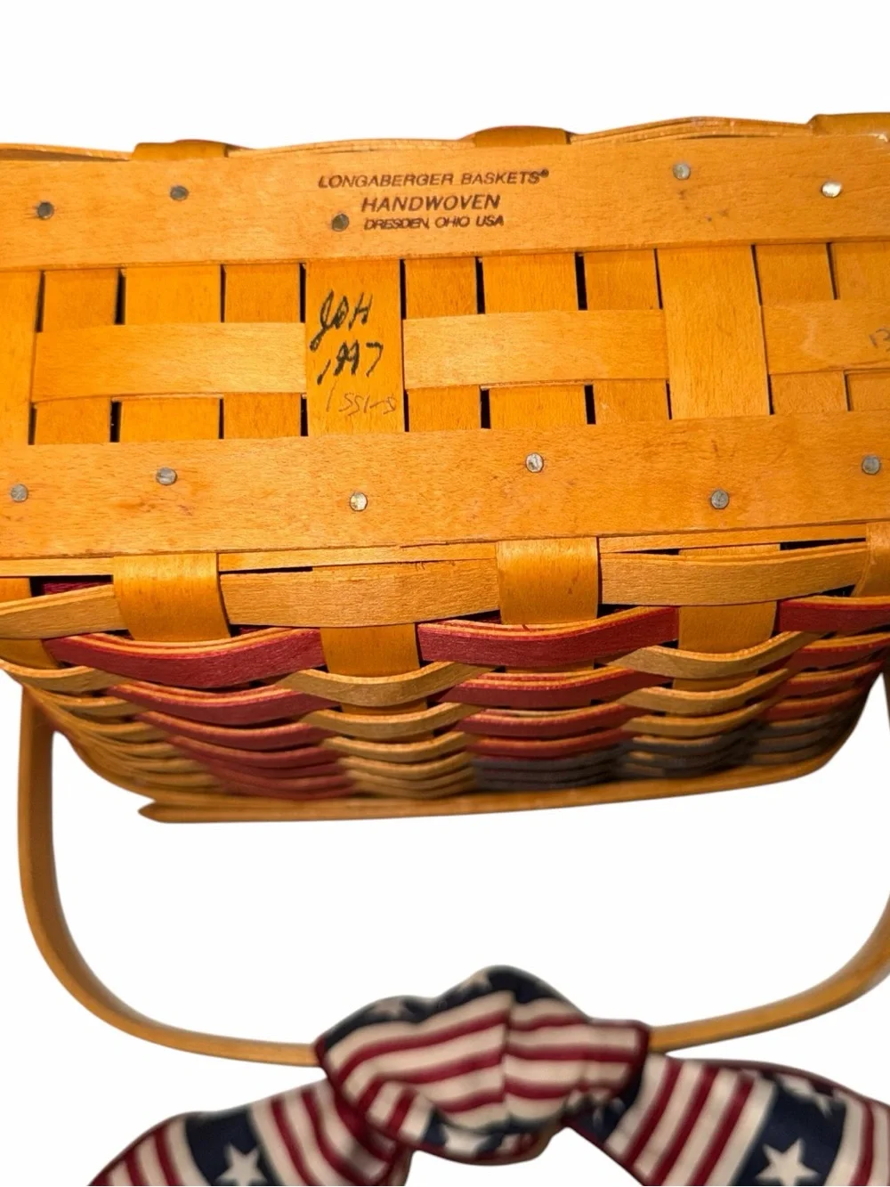 VINTAGE Longaberger 1998 25th Anniversary Basket